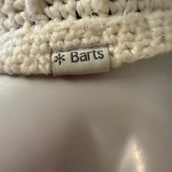 Barts Beanie Toque Adult One Size White Knit Brim Bill 100% Acrylic Ski Outdoors - Picture 4 of 6